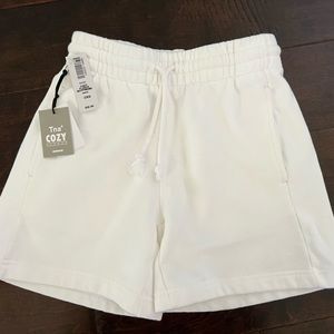 Aritzia White Tna sweat shorts